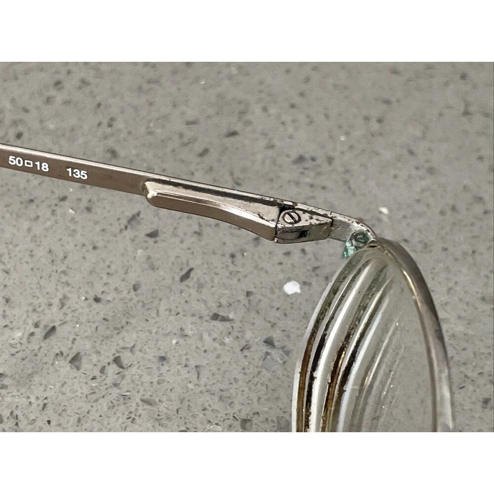 Luxottica Italy LU 1292 T293 50-18-135 Gold Eyeglasses Frames ONLY Full Rim Oval